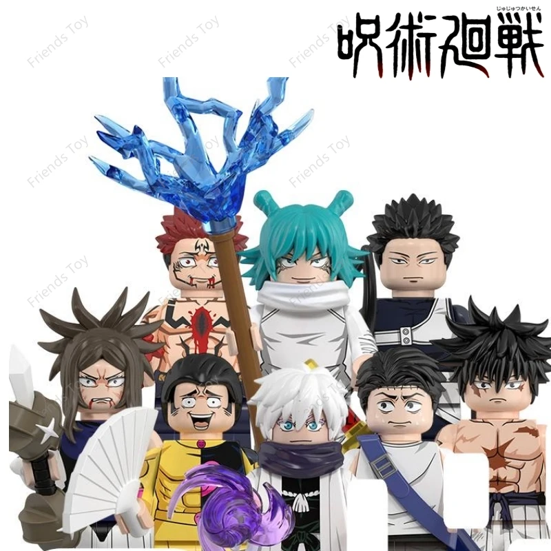 8 pçs/set Jujutsu Kaisen Satoru Gojo Itadori Yuji Anime Figura WM6200 WM6201 WM6202