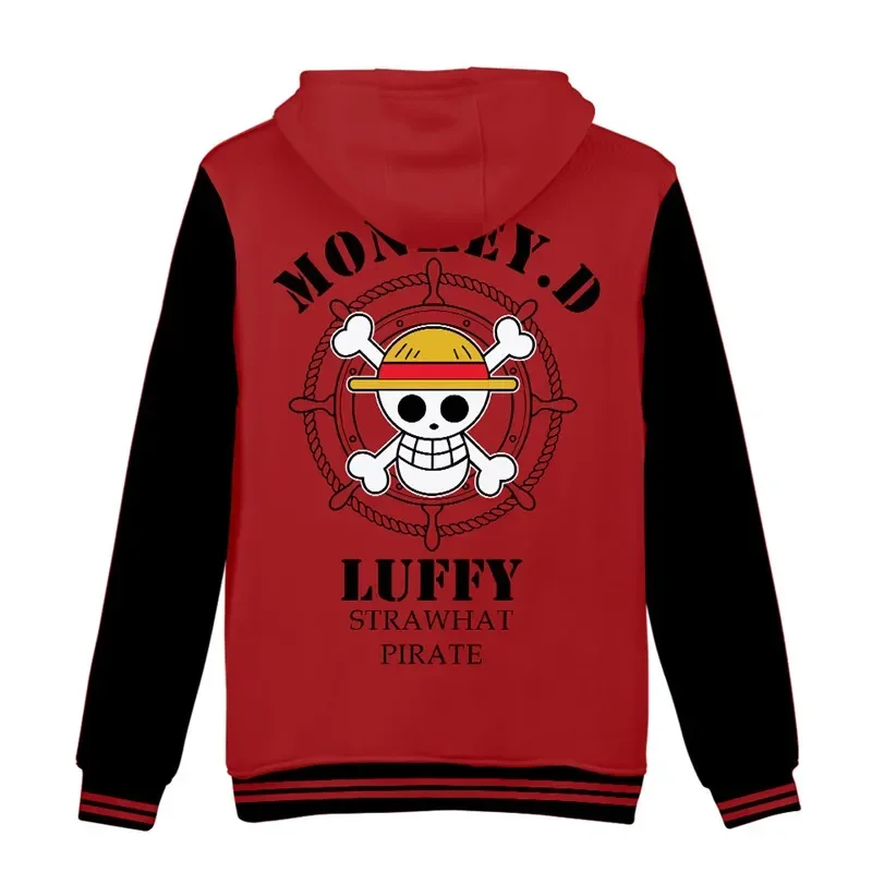 Disfraz de Anime de Luffy para hombre, Sudadera con capucha, abrigo de Luffy, jersey con capucha, tops de manga larga para invierno