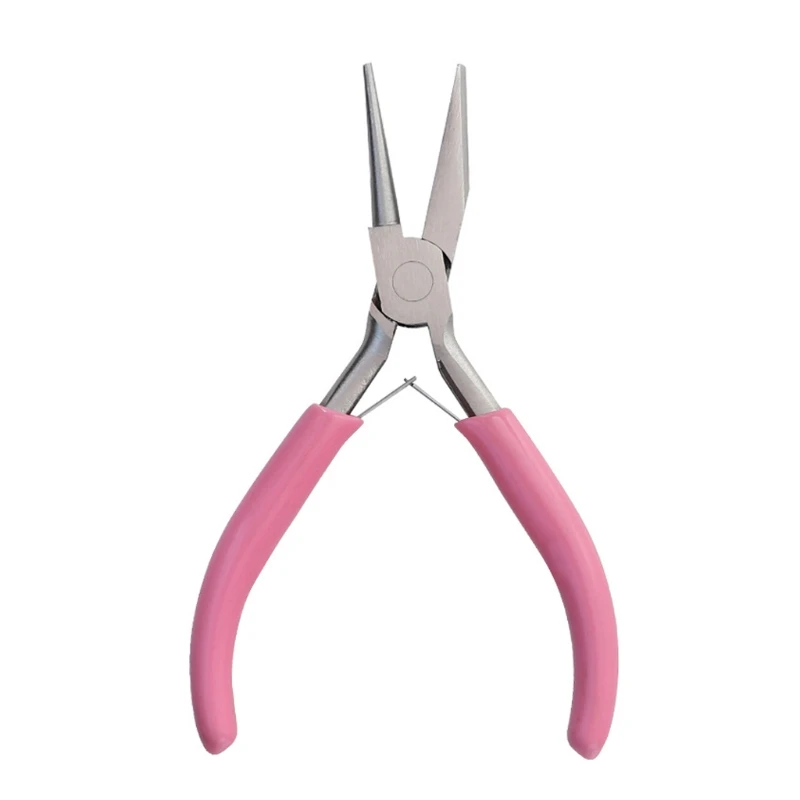 1 Set DIY Jewelry Tool Round Nose Plier 5 Inches Looping Forming Plier Mini Jewellery Making Craft DIY Plier Tool Pink