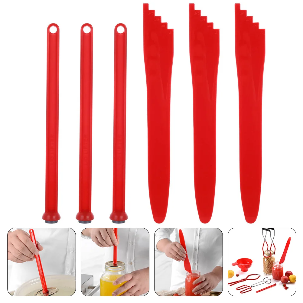 Canning Tool Jar Lifter and Scraper Lid Measuring Ruler Anti-skid Portable Non-slip Kit Canned Food Professional Lifters Pp Pvc