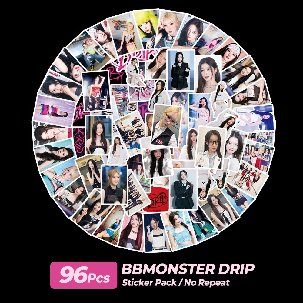 KPOP Babymonster DRIP Album Stickers Ahyeon Chiquita Haram Asa Forever Member Photo Suitcase Phone Notebook Sticker Fans Gift