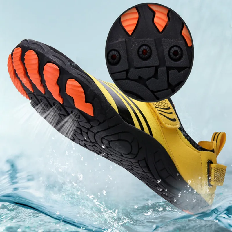 Zapatillas de agua de secado rápido para hombre y adulto, calcetines descalzos para playa, natación, kayak, Surf