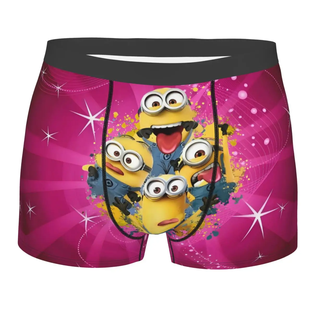 

Funny Cartoon Minions The Rise Of Gru Boxers Shorts Panties Male Underpants Comfortable Kawaii Film Anime Briefs Underwear