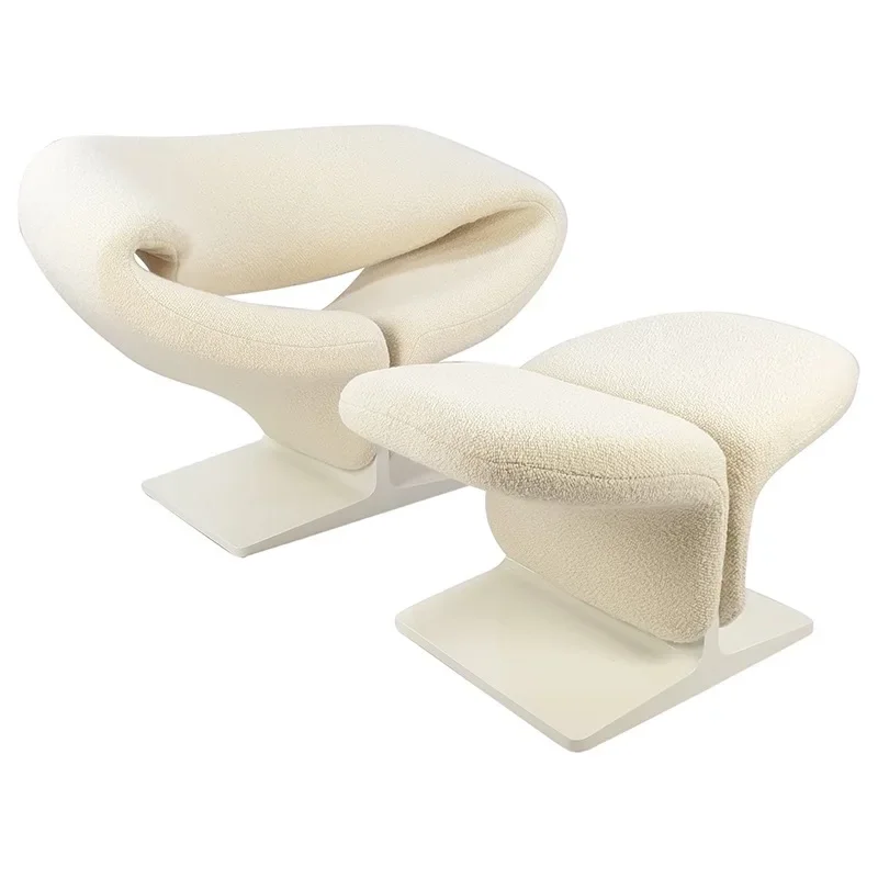 

Single streamer leisure chair model room living room sales lobby reception fiberglass special-shaped sofa chair