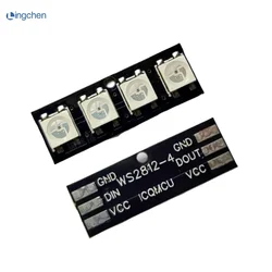 1PCS 4 bit WS2812 light bead module strip light bar full-color driving slide lamp development board module SCM