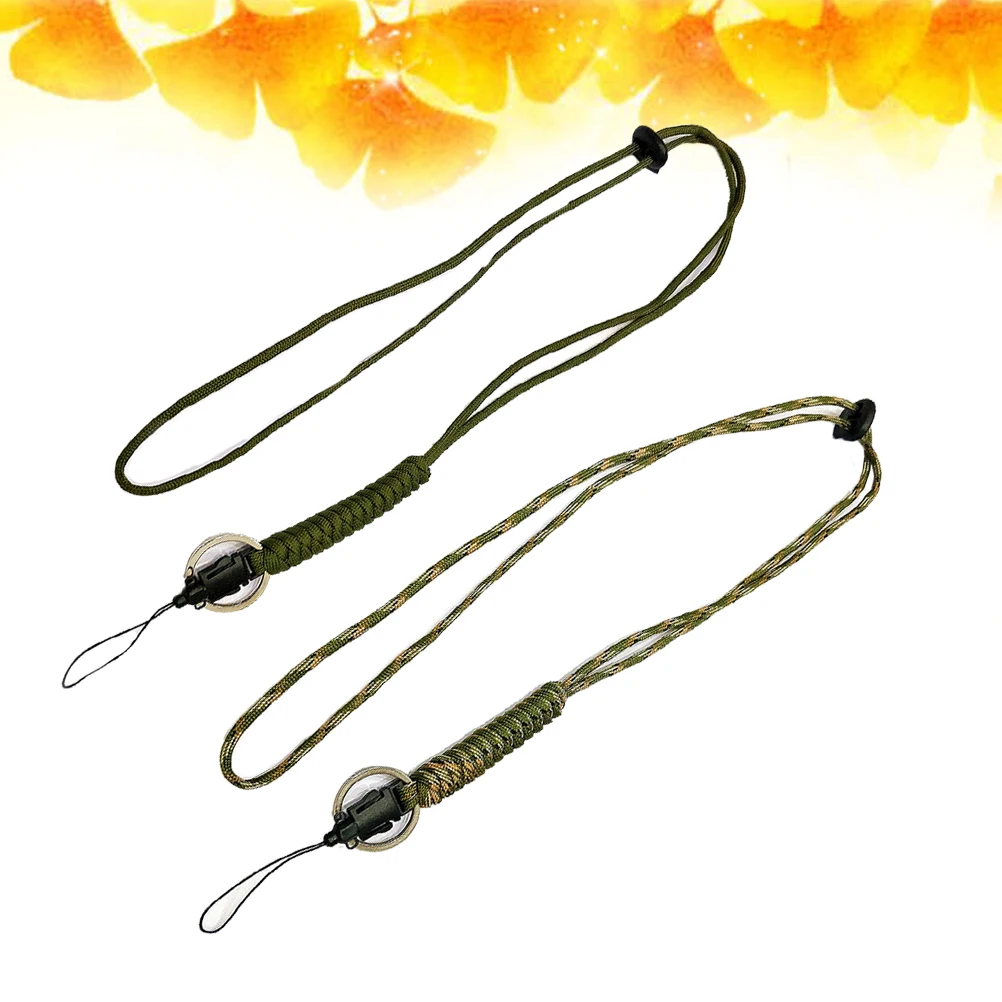 

3Pcs Multipurpose Paracord Lanyard Adjustable Wrist Strap Waterproof Bag Sling for Hiking Mobile Phone