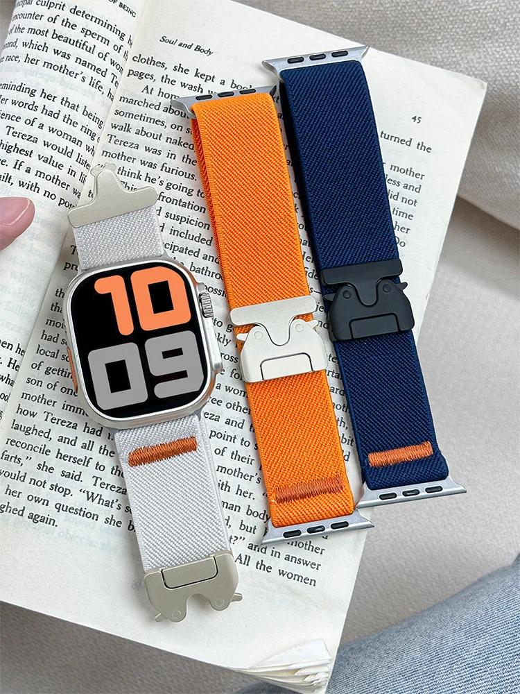 أشرطة المظلة لساعة أبل الترا 2 الفرقة 49mm-45mm-46mm-44mm-42mm-40mm-41mm correa سوار IWatch Series 10 9 8 7 6 3 SE