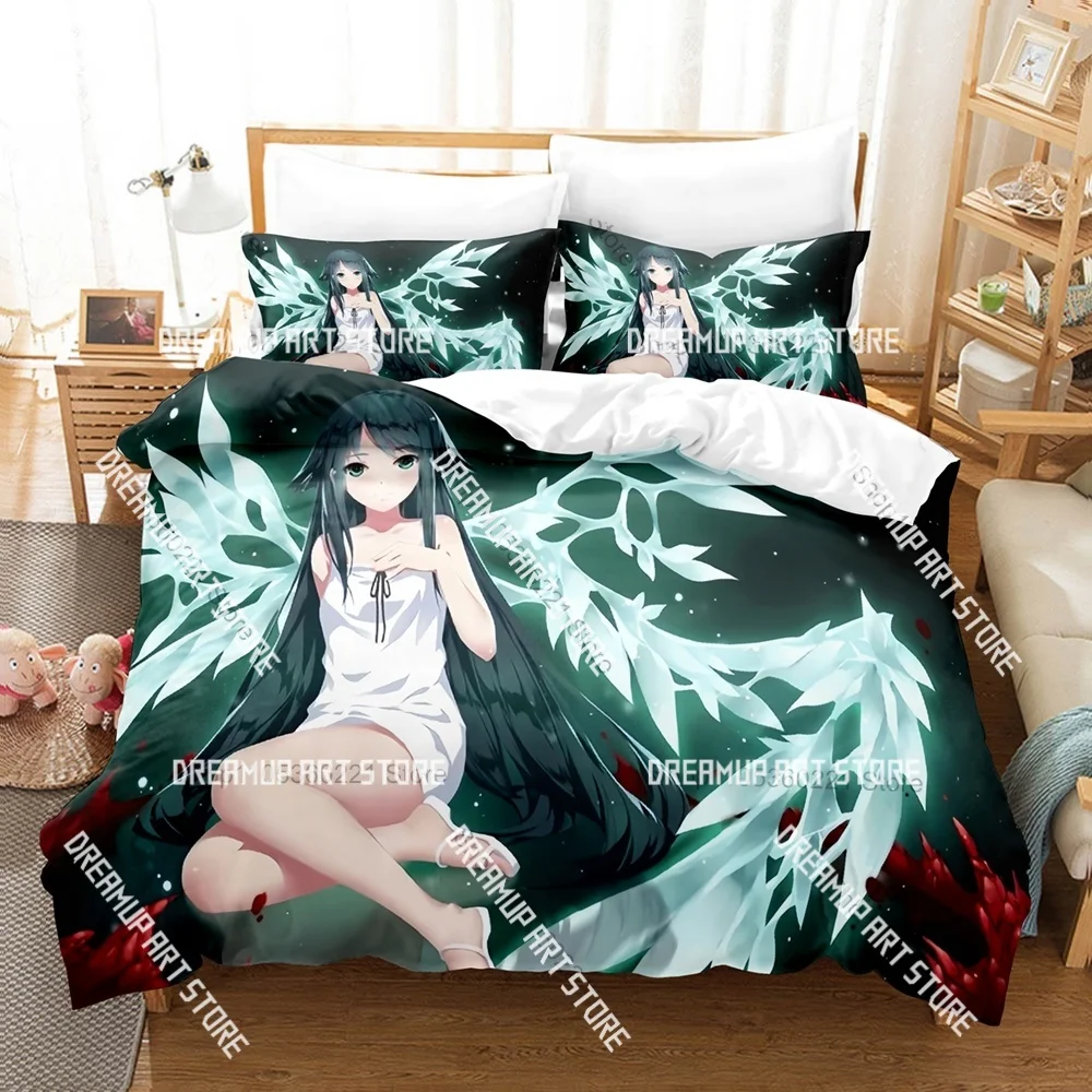 3D Printed Horror Visual Novel The Song Of Saya Bedding Set for Boys Girls Duvet Cover Twin Queen King Full Single Double Sizes