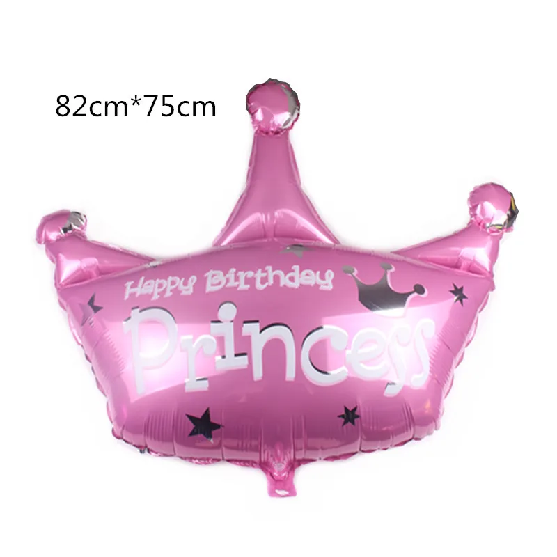 Disney Princess Aurora Sleeping Beauty Ariel Belle Foil Balloons Birthday Party Baby Shower Pink Crown Star Aluminum Foil Ballon