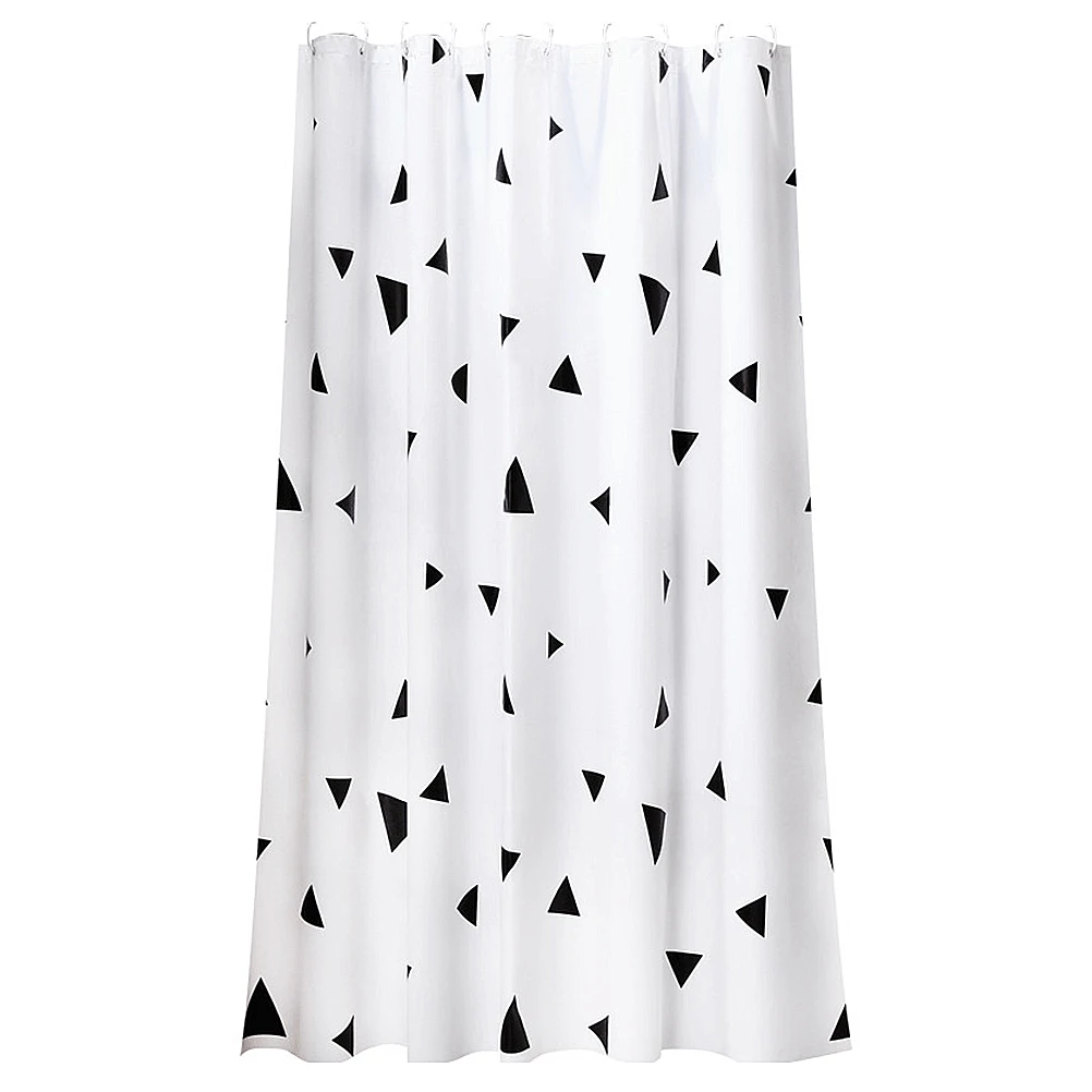 

Waterproof Shower Curtain Bath Bathroom Rustproof Privacy Easy Installation Material Simple Color Practical