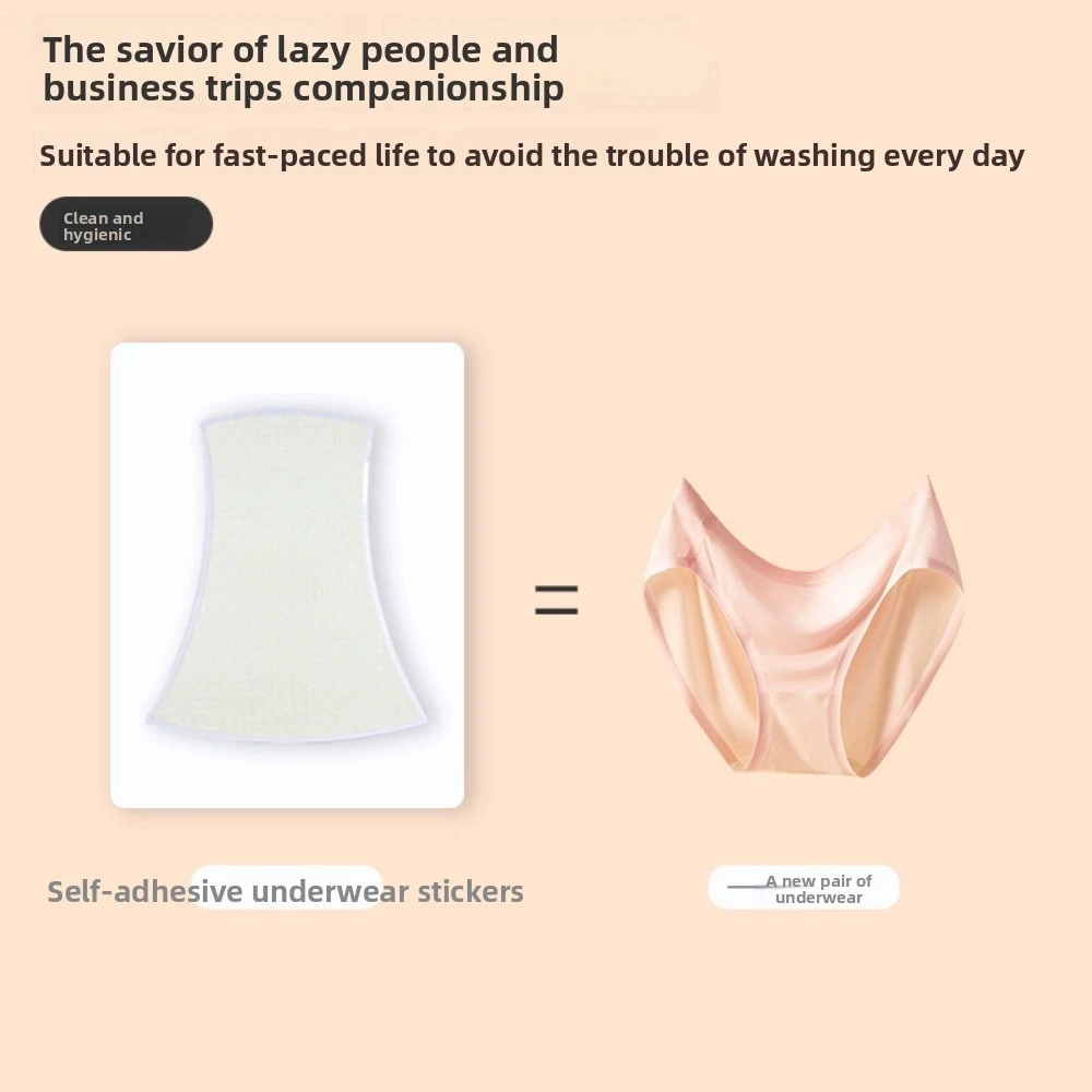 Patch de culottes jetables sans couture pour femmes, 12 pièces, sous-vêtements jetables sans trace, autocollants sans Trace, entrejambe en coton