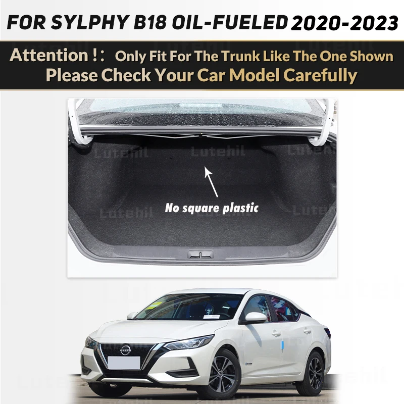 For Nissan Sylphy Oil-Fueled 14th Gen. B17 2020-2023 21 22 Auto Full Coverage Trunk Mat Cargo Liner Interior Accessories