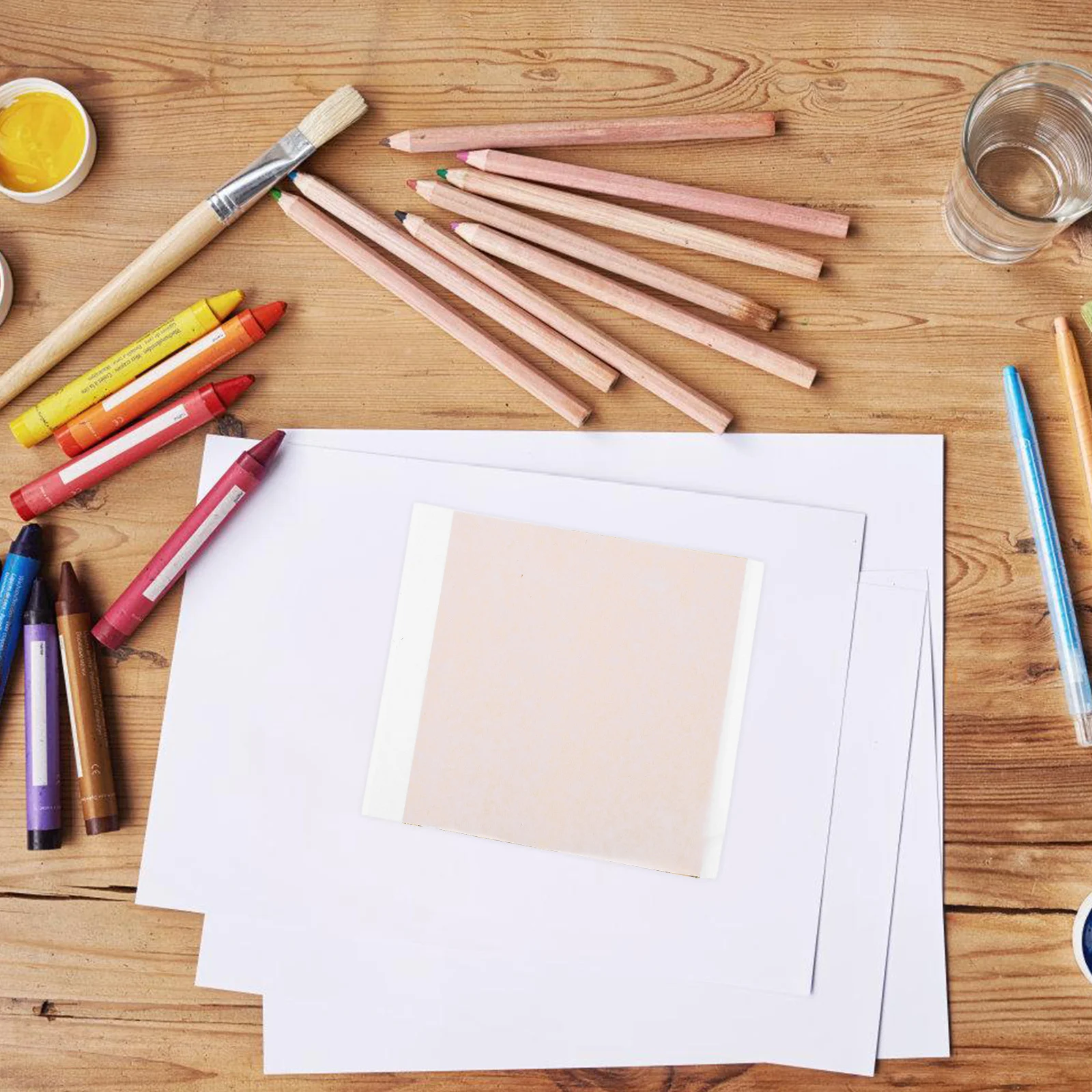 

100 Pcs Gold Foil Paper Metallic Cardstock Craft Supplies Colored Anodized Aluminum Nails Art Decoration Imitation Flakes