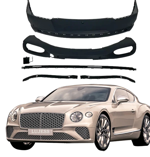 

High Quality PP Rear Body Kit Upgrade for Bentley Continental GT GTC 2014 New Front and Rear Bumper OEM Replacement 3W3807417