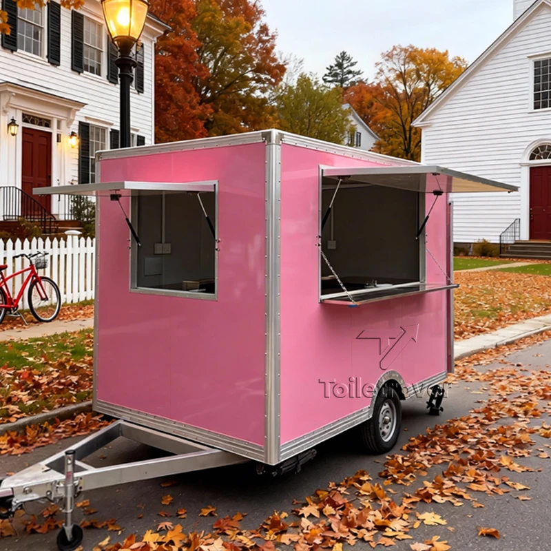 

Commercial Mobile food trailer business sale Hot Dog Burger Doner Kebab Fried Chicken Food Truck with Full Kitchen