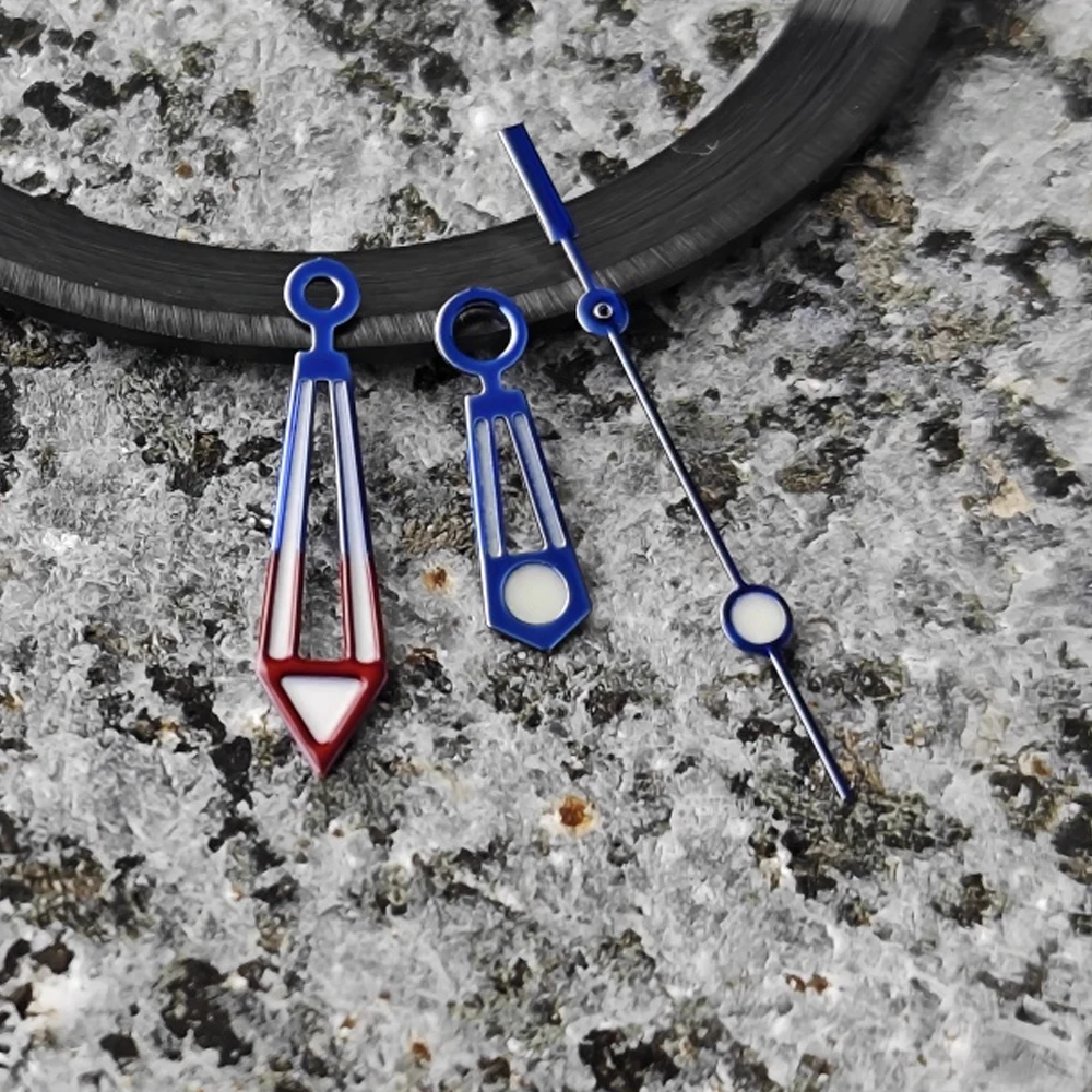 مشاهدة الأيدي الأزرق والأخضر مضيئة الأيدي NH35 مؤشرات تعديل الملحقات ل NH34/NH35/NH36/4R35/4R36 ساعة يد تعمل بالحركة الإبر