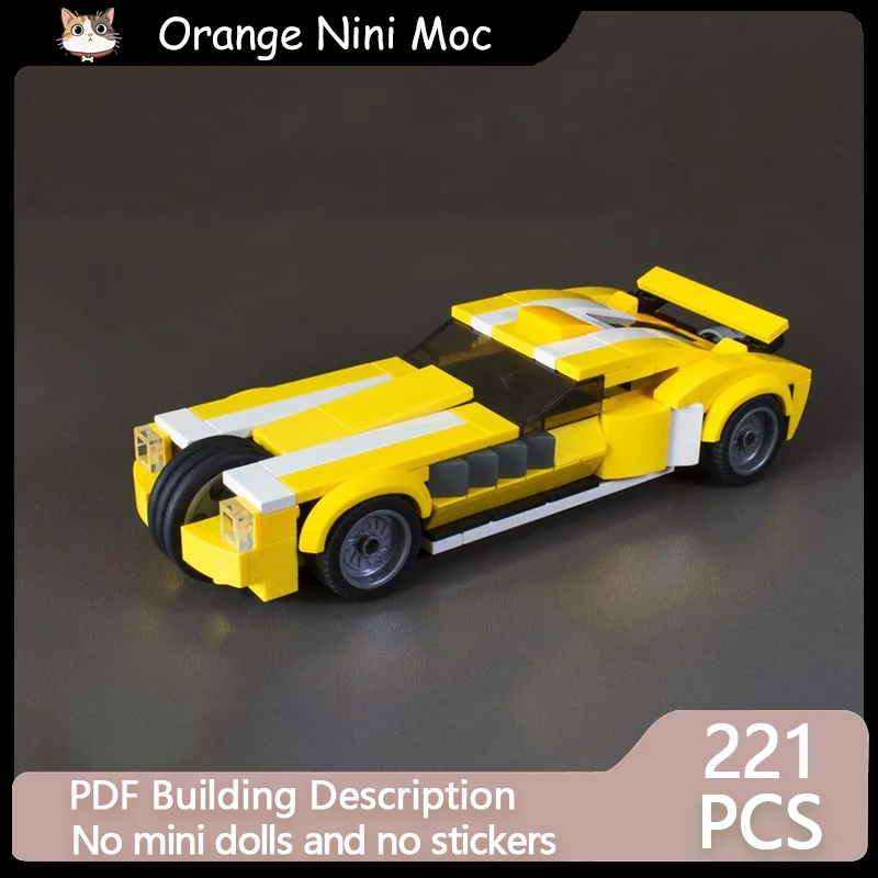 

Гоночная модель городского автомобиля MOC, конструктор из строительных блоков JP 20000, спортивный автомобиль, модульная технология, подарки, праздничный набор для сборки, детские игрушки