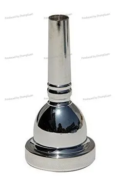 Alto French Horn Mouthpiece, Straight Cup, Universal Mouthpiece, Silver Plated 6 1/2 Al