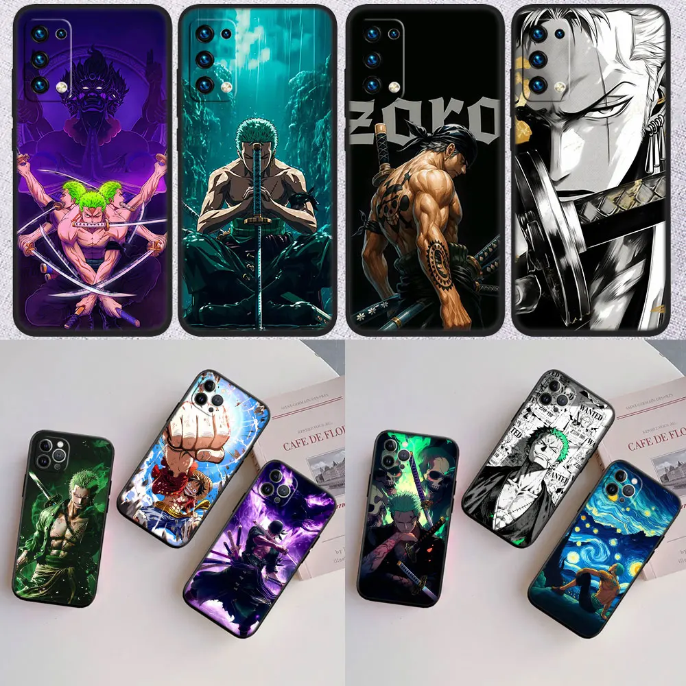 Capa de Celular TR72 One Piece Zoro Nova de Alta Qualidade para OPPO A3 Pro A72 A74 A76 A77 A77S A78 A79 A94 A95 A18 A40M A58