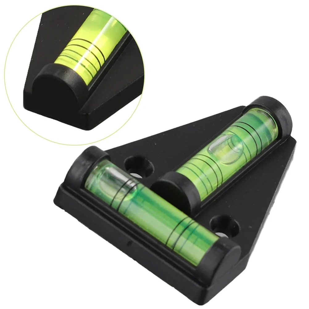 Horizontal Plastic Mini T Type -Spirit Level T-type Scope Triangle Level Measuring Kit -Bullseye Level Bubble Inclinometer