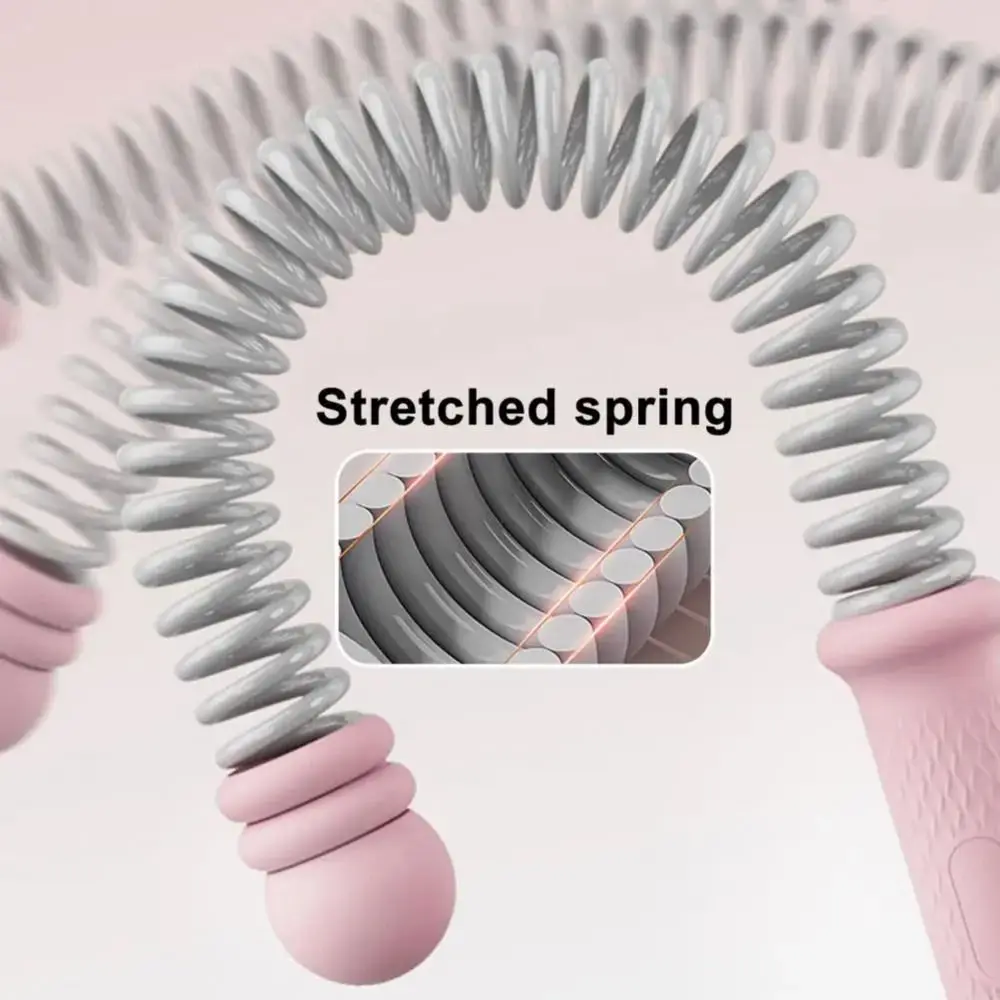 

2Pcs Non-Slip Handle Ropeless Battle Ropes Portable Adjustable Strength Training Bar Multi-Functional Soft Rubber Head