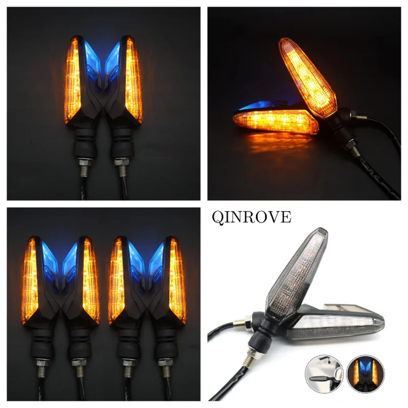 LED Motorcycle Turn Signal Light 12V Indicators 10mm Blinkers Lamp Universal for Ducati Monster 696 Hypermotard 950 BMW R1200GS