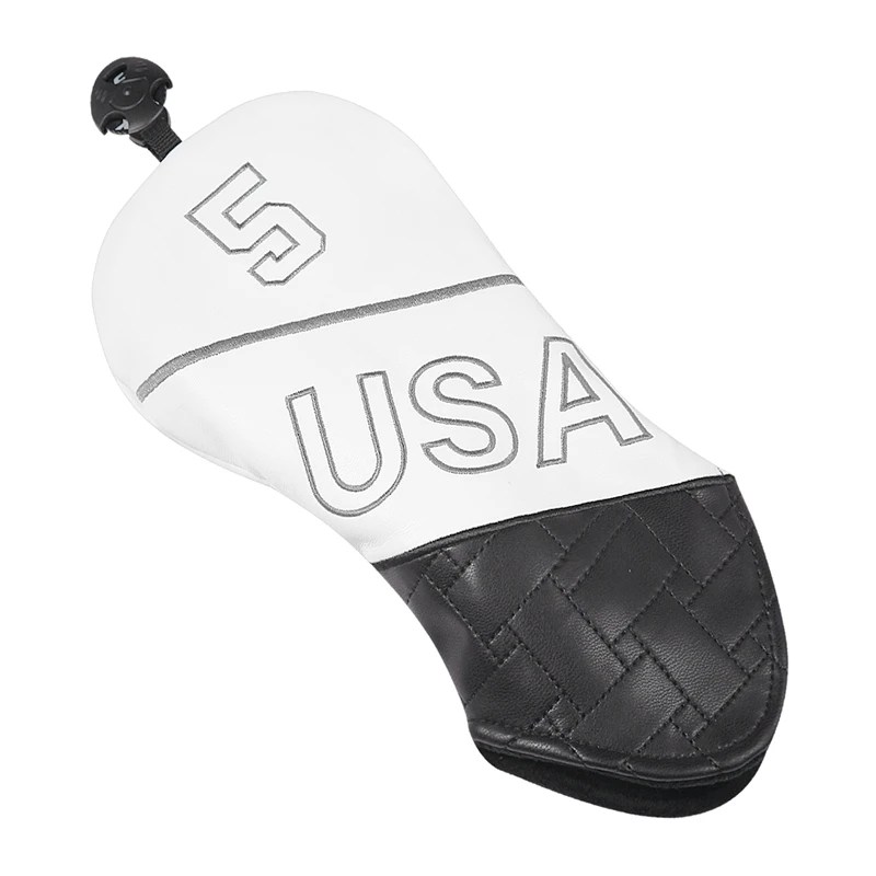 1 3 5 H PU Leather Golf Club Headcover for Driver Cover Fairway Wood Cover Hybrid Cover