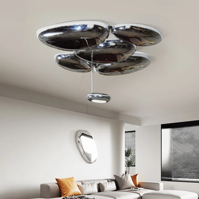 مصباح سقف لغرفة المعيشة من حجر الرصوف الإيطالي مصمم لغرفة الطعام وغرفة النوم فيلا ما بعد الحداثة مصباح زئبق إبداعي #4