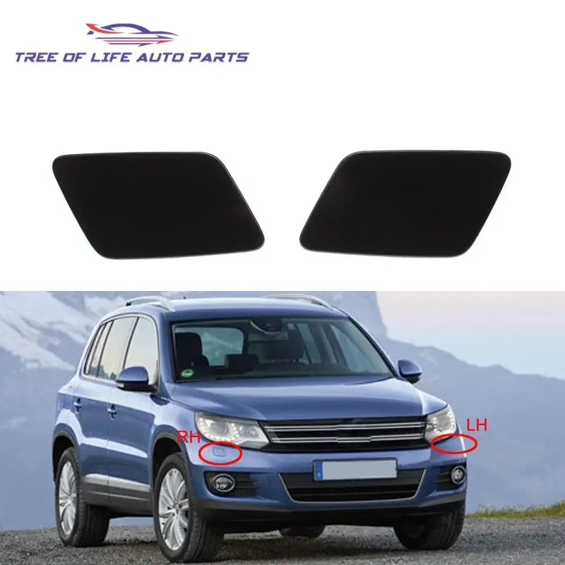 

5N0955110A 5N0955109A Front Bumper Headlight Washer Spray Nozzle Jet Cover Cap For VW Volkswagen Tiguan 2011-2017 5N0 955 110A