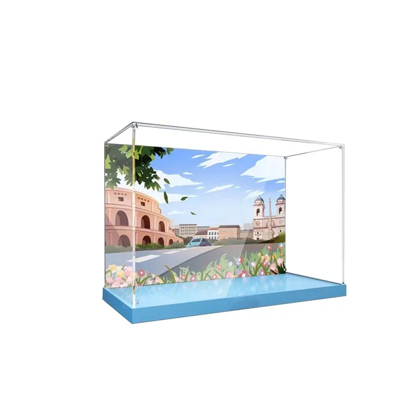 

3MM Display Case for Lego 10298 VSPa 125 Building Dustproof Clear Display Case Compatible with Lego 10298(Not Include The Model)