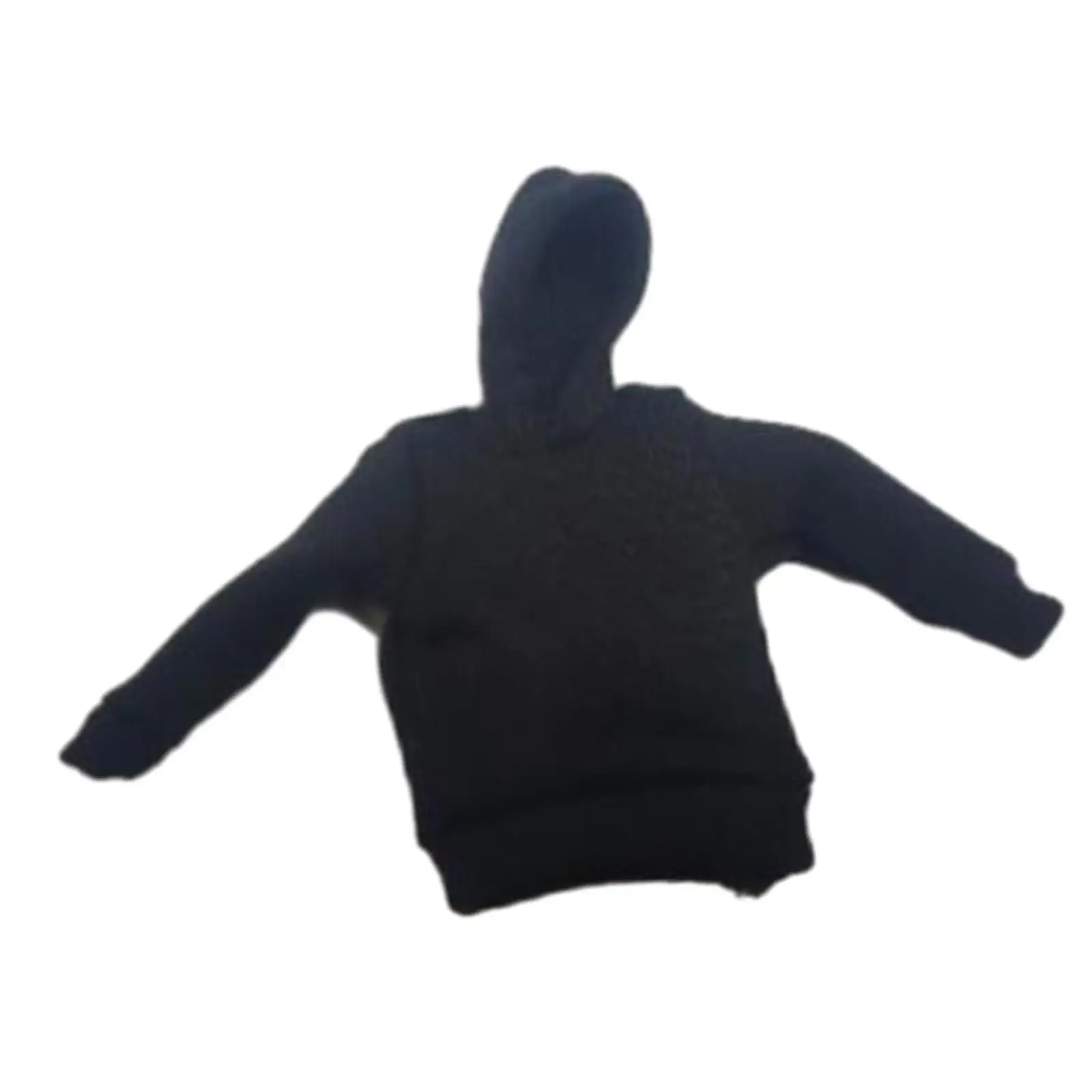 Hoodie artesanal masculino, roupas em miniatura, roupas de boneca, figuras de soldados, acessórios de vestir 1:18, 3,75"