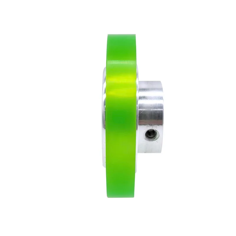 Aluminum Polyurethane Industrial Encoder Wheel Shaft hole 6mm Measuring Wheel For Measuring Rotary Encoder Perimeter 200mm