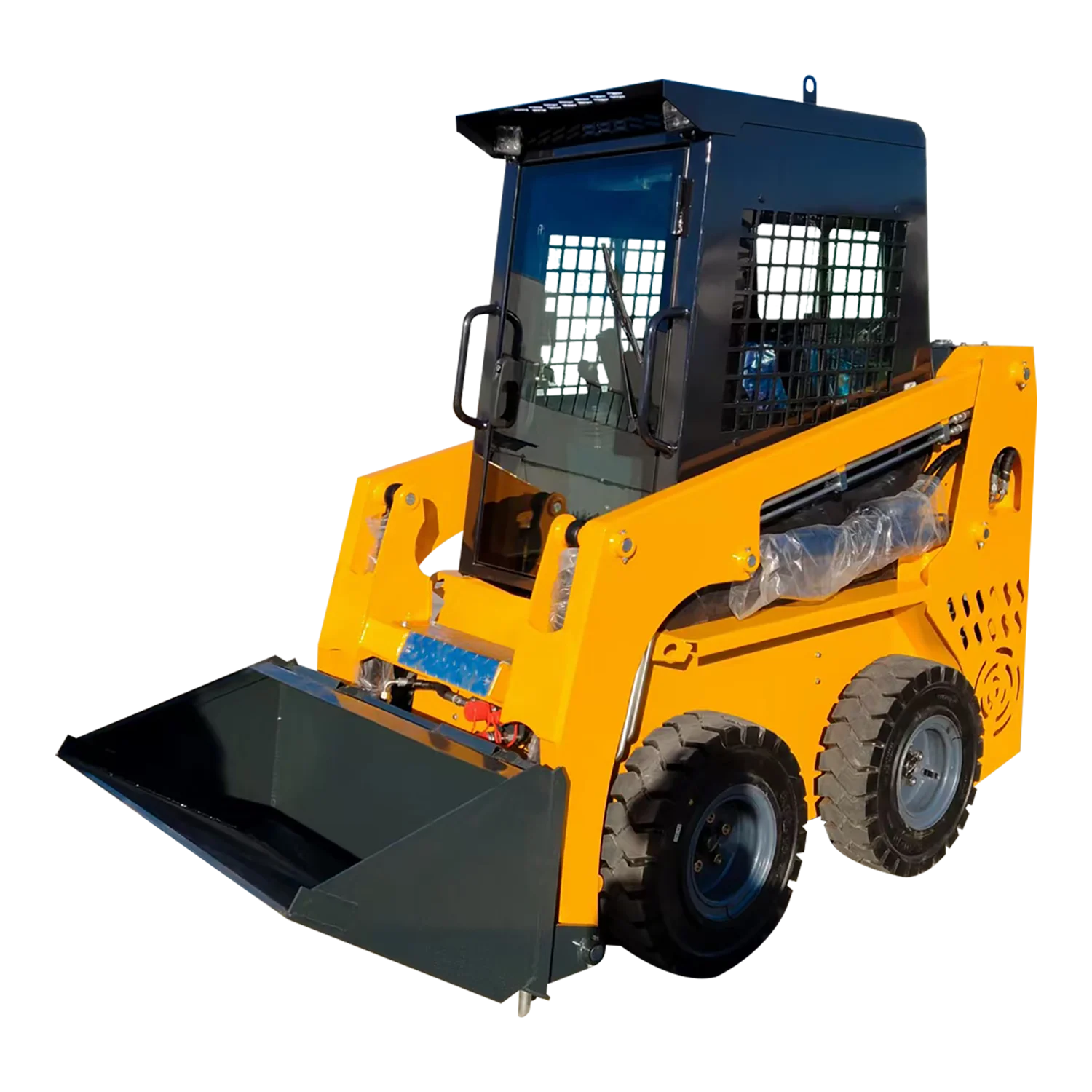 CE EPA Euro 5 Skid Steer JC25 Small Mini Wheeled Skid Steer Loader, with Attachments