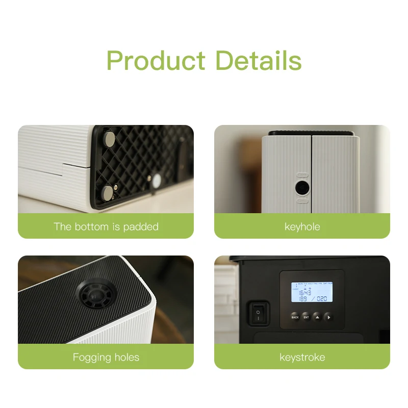 4000m3 ناشر رائحة كهربائي عطر الزيوت الأساسية نكهة معطّر الهواء سعة 1000 مللي عطر غرفة HVAC #5