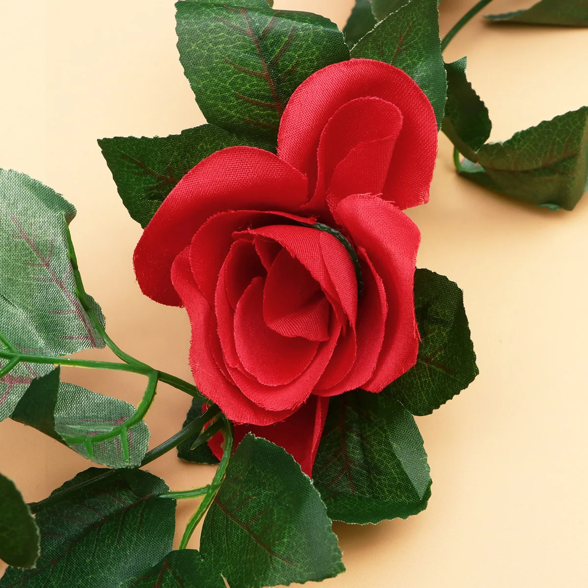 

2pcs Simulation Rose Vine Artificial Rattan Decorative Hanging Vines For Home Wedding Party Garden Fence Wall Door Indoor