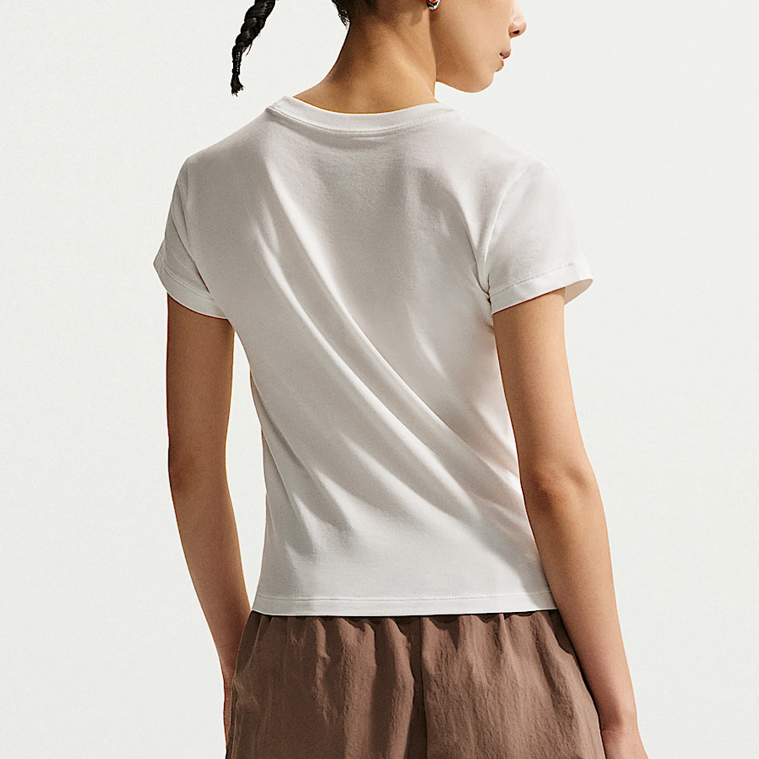 Nike genuine summer women's fashionable printed round neck skin friendly short sleeved T-shirt IO3532-133