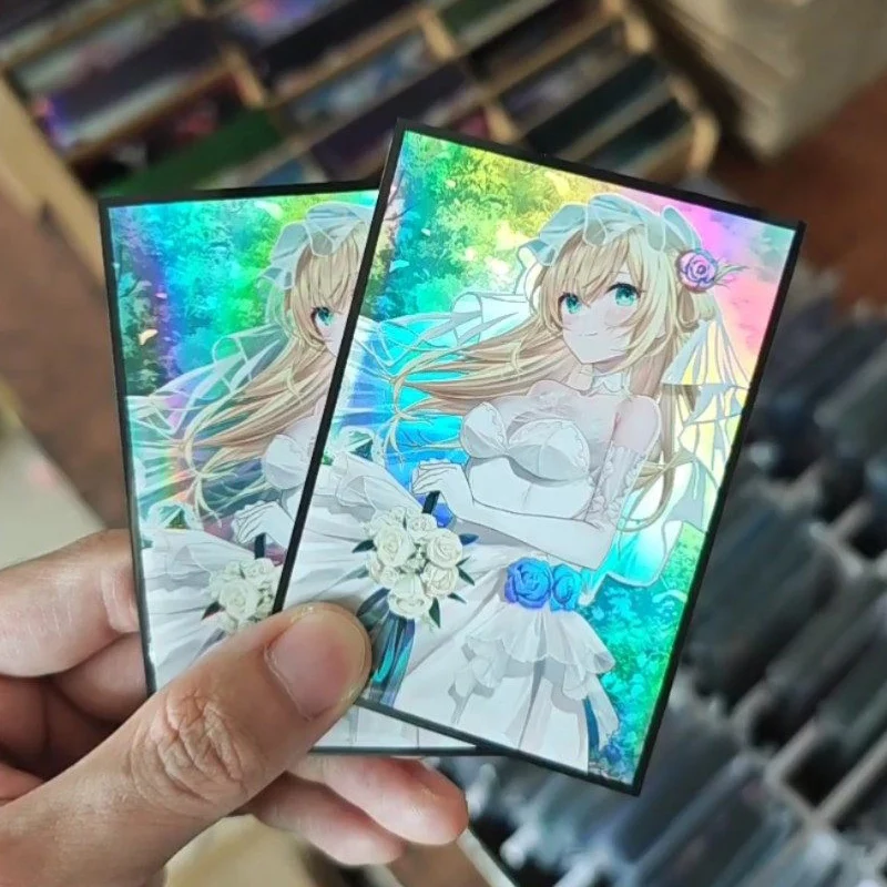 50Pcs/set 63X90Mm Diy Yu-Gi-Oh! Flower Wedding Sky Striker Ace Raye Card Sleeves Color Flash Ygo Card Protective Cover Gift Toy