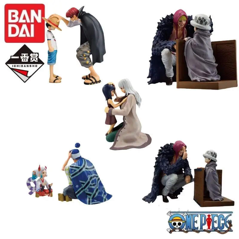 В наличии оригинальная аниме-фигурка Bandai One Piece Ichiban Kuji Four Emperors Соломенная шляпа Луффи Law Corazon Robin Olvia Yamato Подарки