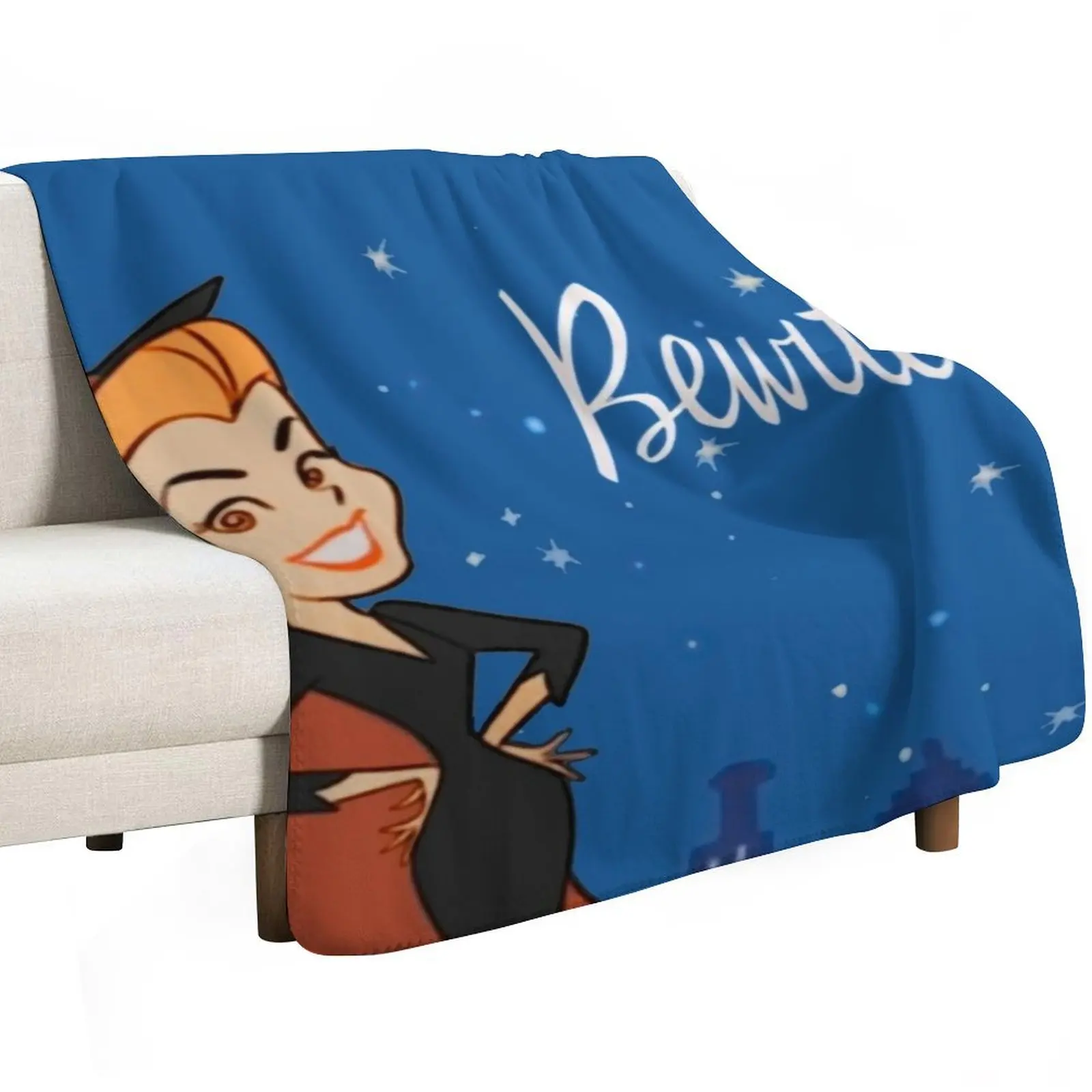 Bewitched Show Opening Title - Just wiggle your nose !!! Throw Blanket Soft Bedroom Blanket for Night Sleeping
