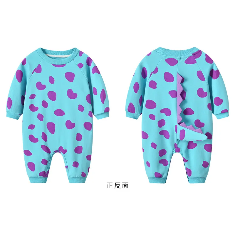 Kawaii Monsters Tail Baby Clothes Rompers For Girls Boys Bodysuit Autumn Long Sleeve Cotton Infant Baby Onesie Toddler One-Piece