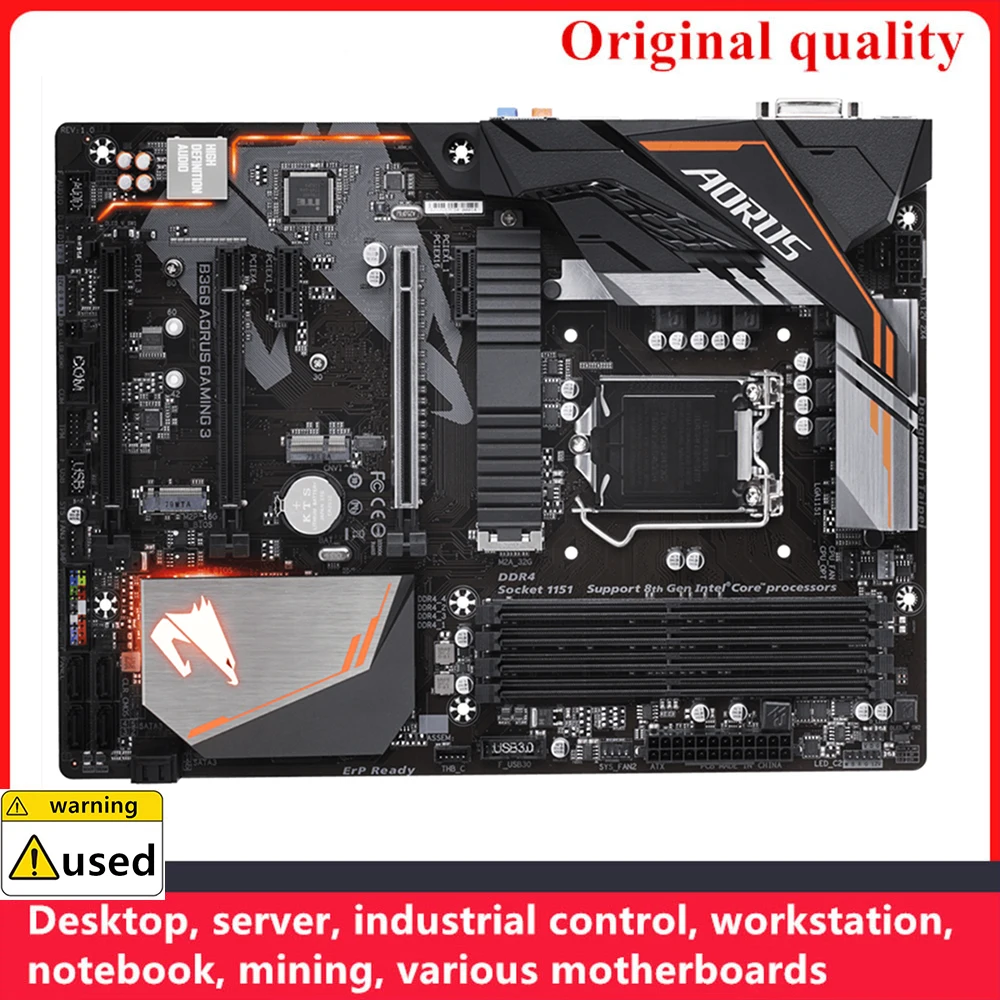 For B360 AORUS GAMING 3 Motherboards LGA 1151 DDR4 64GB ATX For Intel B360 Desktop Mainboard SATA III USB3.0