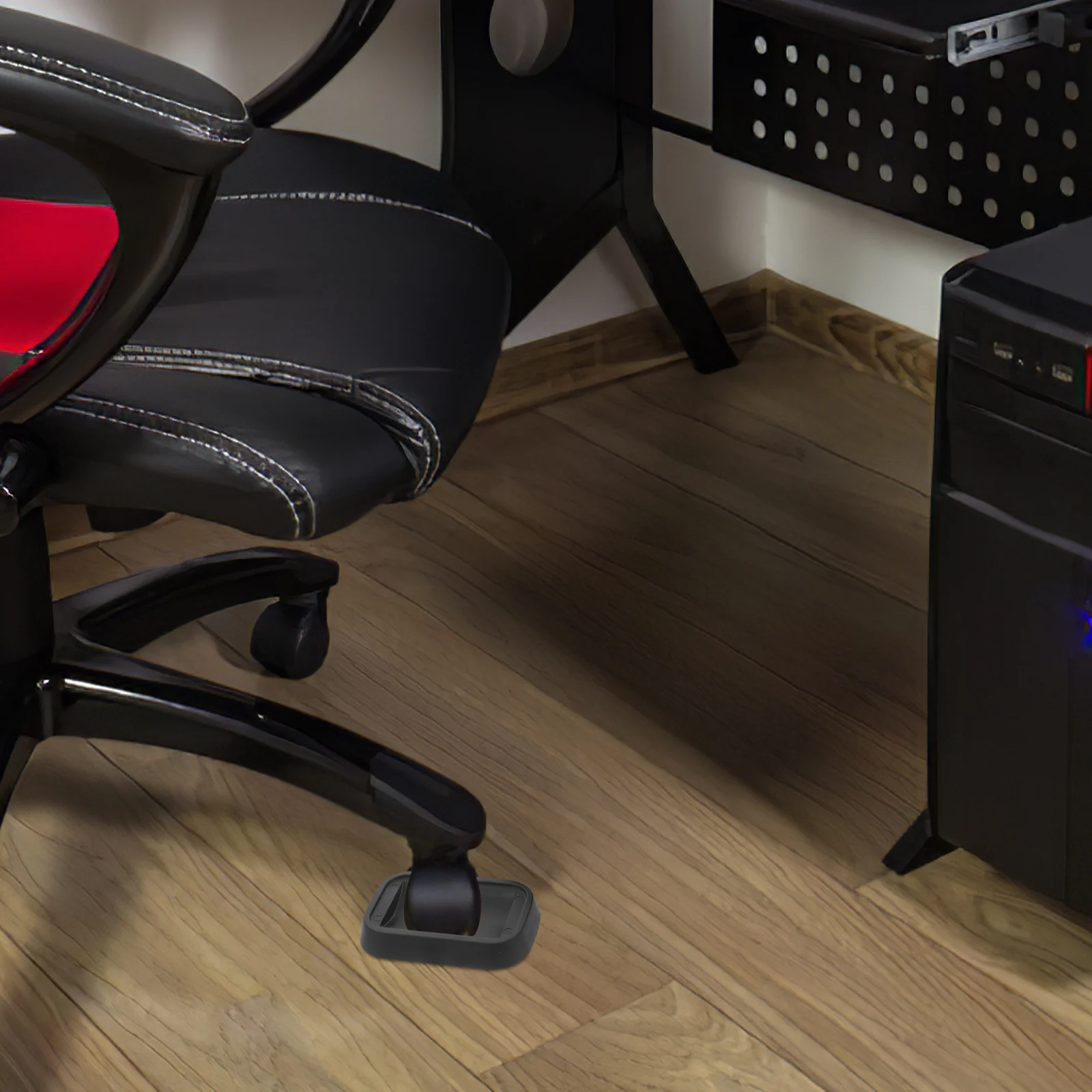 

6Pcs Furniture Floor Protectors Rubber Caster Cups Chair Feet Pads Stop Bed Sliding on Hardwood Carpet Protectors