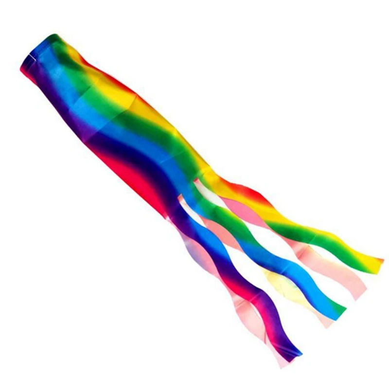 Rainbow Windsock Wind Streamer Flag Garden Camping Decoration Flag 70CM