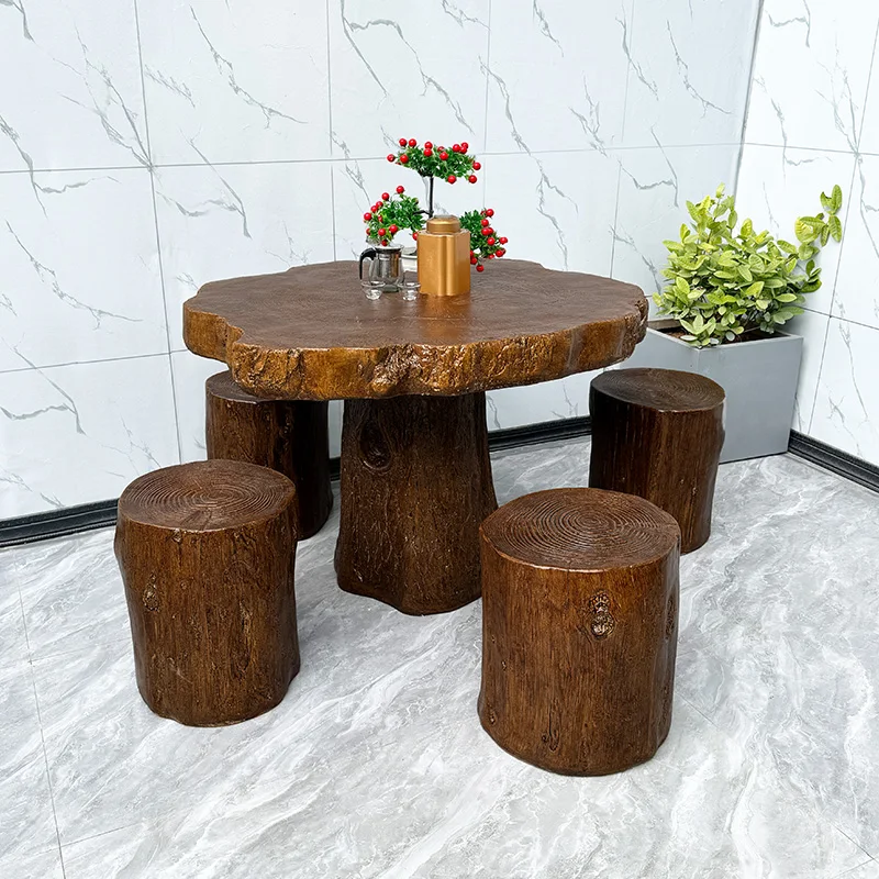 Customizable Set di mobili da giardino retrò in legno Set di tavoli da esterno per patio Set di mobili da giardino Designer Nord
