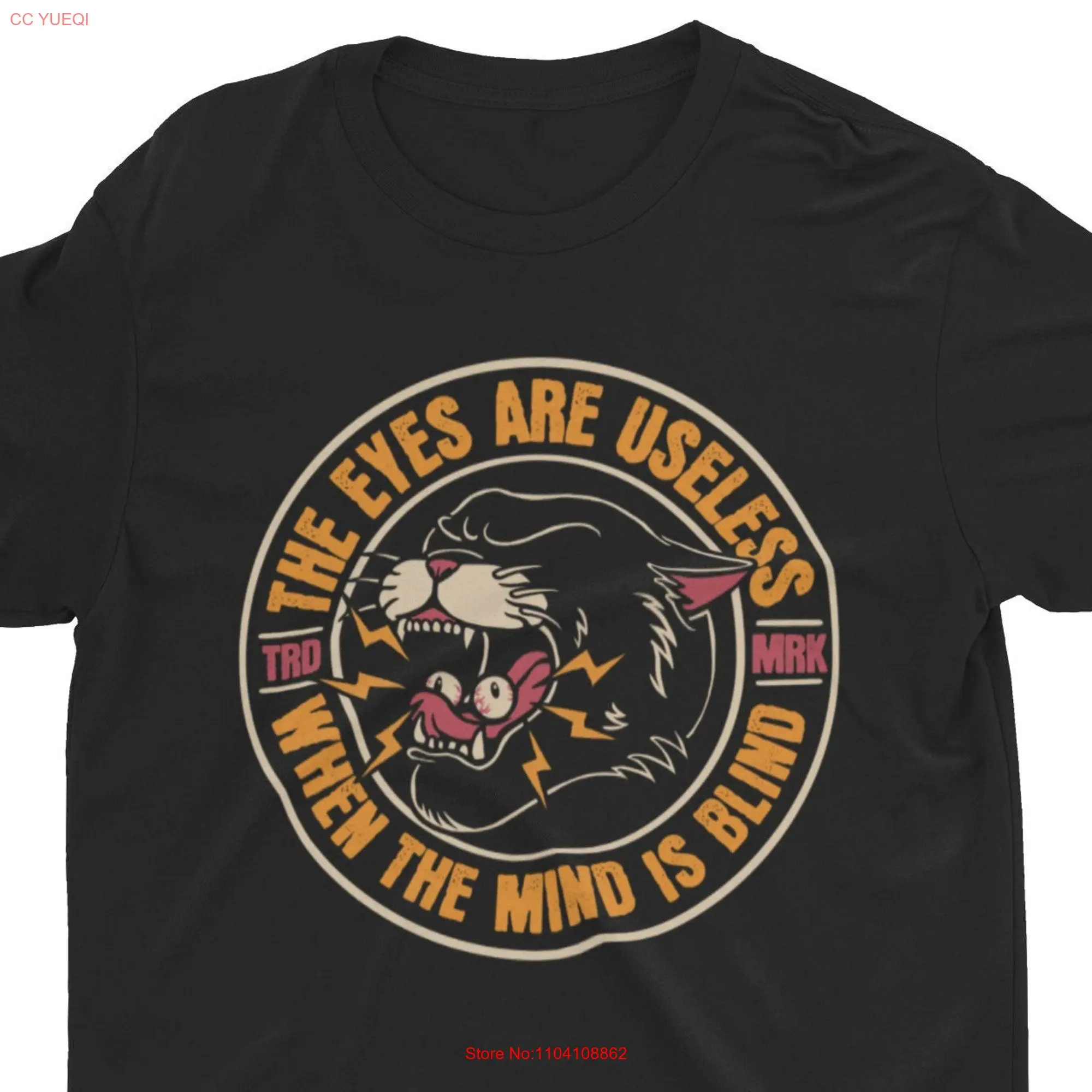 Panther Tattoo T Shirt Traditional Old School Clothing American Alt Edgy Quote Punk long or short sleeves