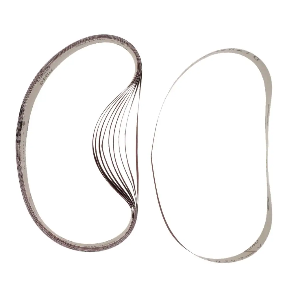 샌딩 벨트 20개 세트 36-600 그릿 25x762mm 도구 그라인더 액세서리
