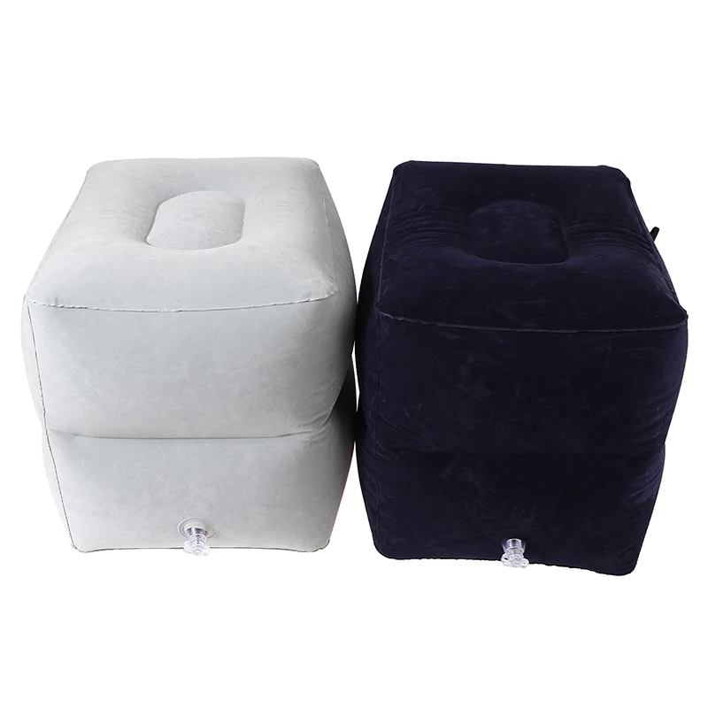 1PC 35*30*40cm PVC Foot Rest Pillow for Flight Sleeping Resting Pillow On Airplane Cat Bus Pillow Inflatable Travel