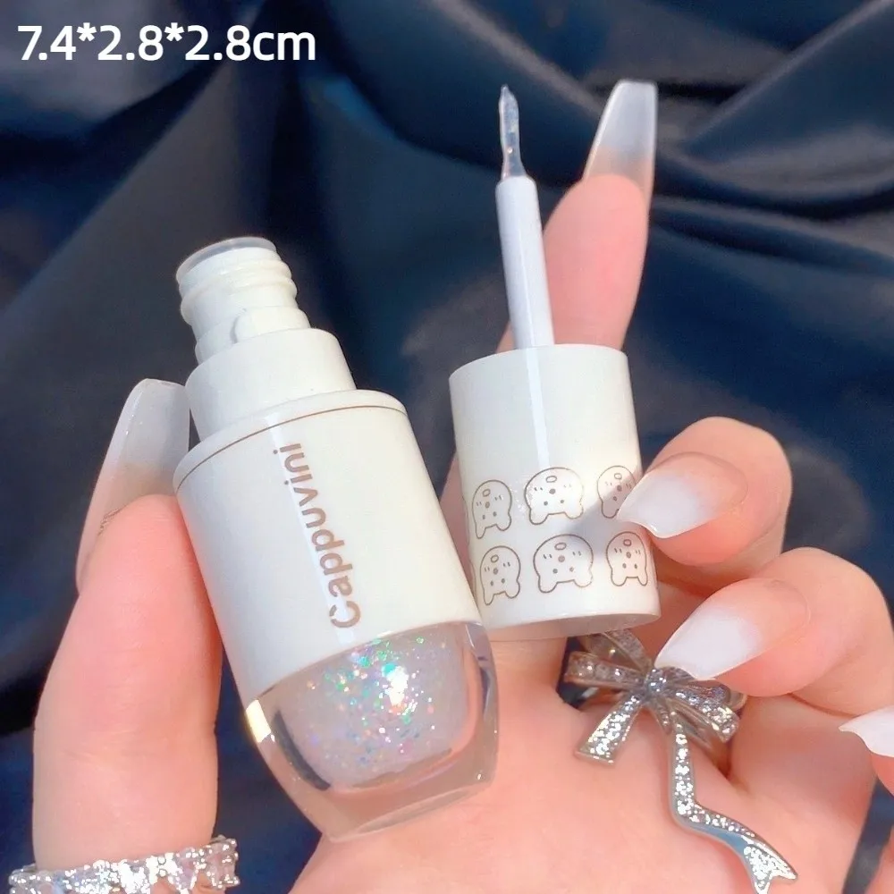 Nieuwe Parelmoer Oogschaduw Stick Langdurige Knipperende Vloeibare Oogschaduw Glitter Gemakkelijk duizelig Markeerstift Dames Cosmetisch