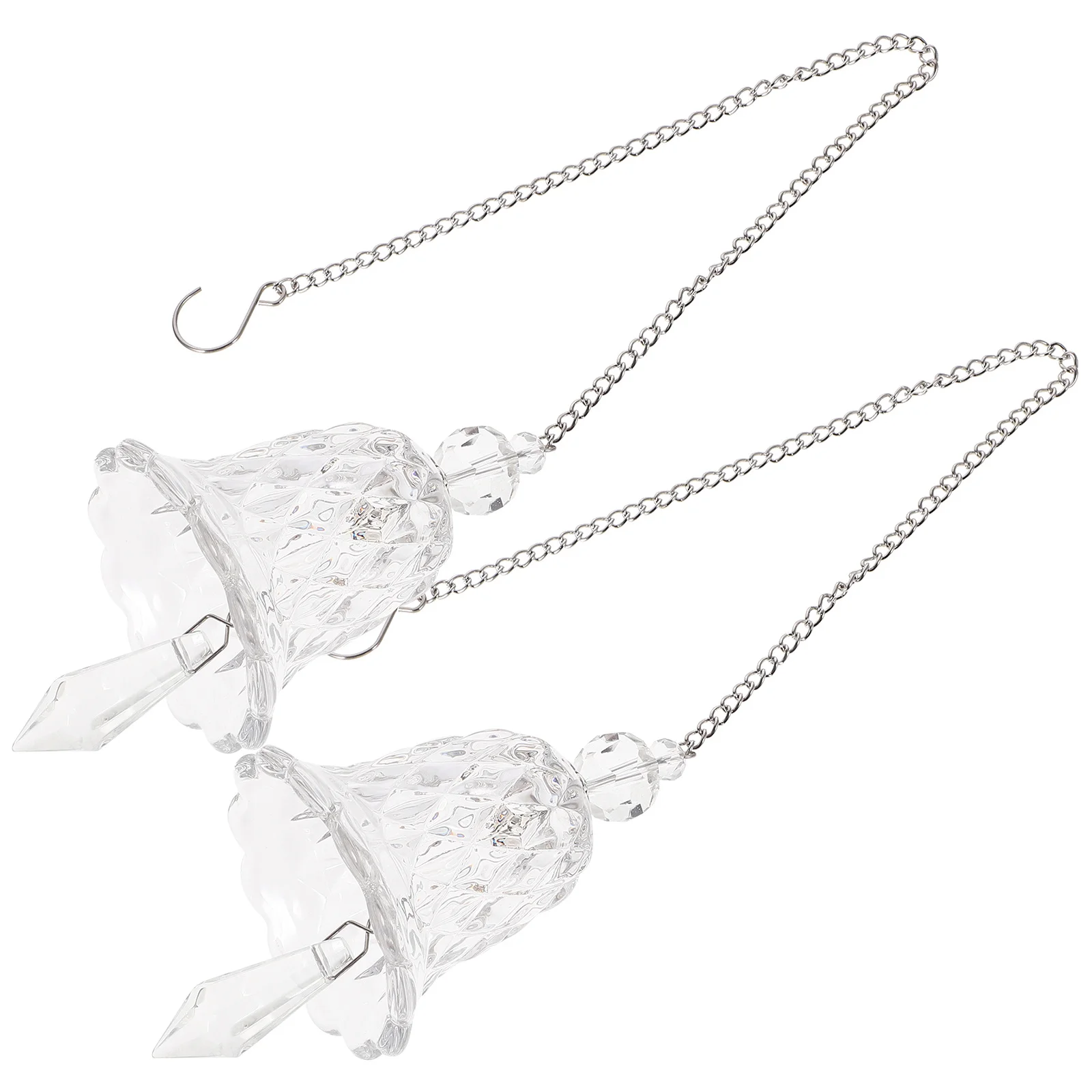 

2Pcs Crystal Rainbow Wind Chime Hanging Decoration Delicate Hanging Ornaments for Window Garden Yard Home Decor Sun Catcher