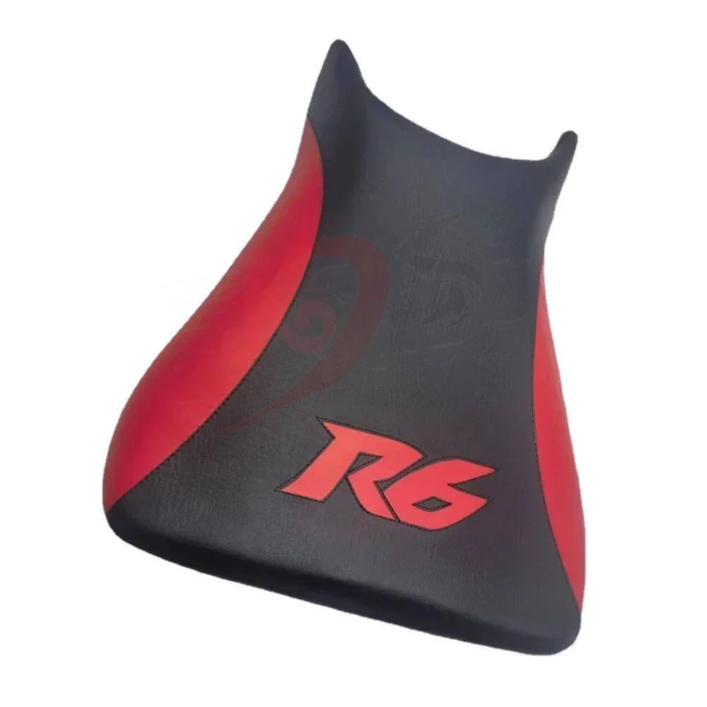 Motorcycle Black Red Front Rear Seat Pillion Cushion Saddles For Yamaha YZF-R6 2003 2004 2005 R6S 2006-2009